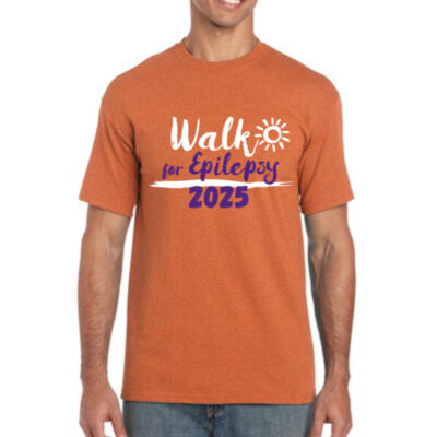 Walk for Epilepsy 2025 T-Shirt - Orange (Adult) Thumbnail