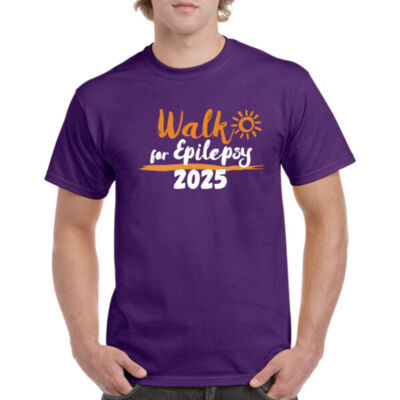 Walk for Epilepsy 2025 T-Shirt - Purple (Adult) Thumbnail