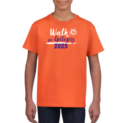 Walk for Epilepsy 2025 T-Shirt - Orange (Youth) Thumbnail
