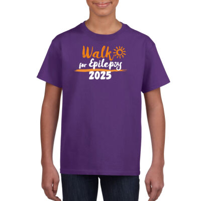 Walk for Epilepsy 2025 T-Shirt - Purple (Youth) Thumbnail